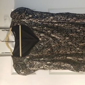 Sequins gold evening dress Fashion Nova sz. XL